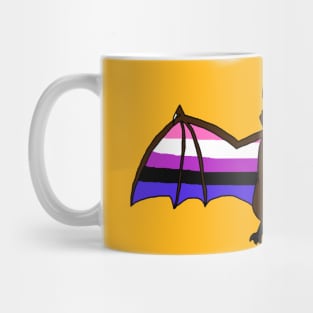 Genderfluid Pride Bat Mug
